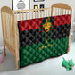 Personalized Ancient Egypt Quilt - Pharaoh in Pan-African Colors