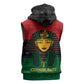 Personalized Ancient Egypt Sleeveless Hoodie - Pharaoh in Pan-African Colors - African Pride