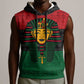 Personalized Ancient Egypt Sleeveless Hoodie - Pharaoh in Pan-African Colors - African Pride