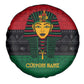 Personalized Ancient Egypt Spare Tire Cover - Pharaoh in Pan-African Colors