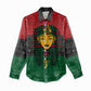 Personalized Ancient Egypt Women Casual Shirt - Pharaoh in Pan-African Colors DT02