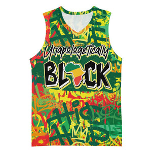 Personalized African Design Basketball Jersey - Unapologetically Black - African Pride