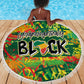 Personalized African Design Beach Blanket - Unapologetically Black