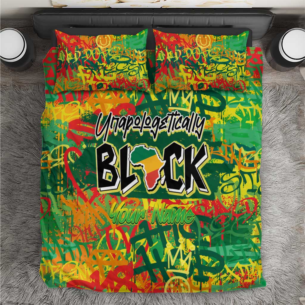 Personalized African Design Bedding Set - Unapologetically Black