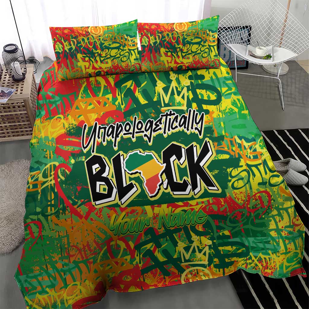 Personalized African Design Bedding Set - Unapologetically Black