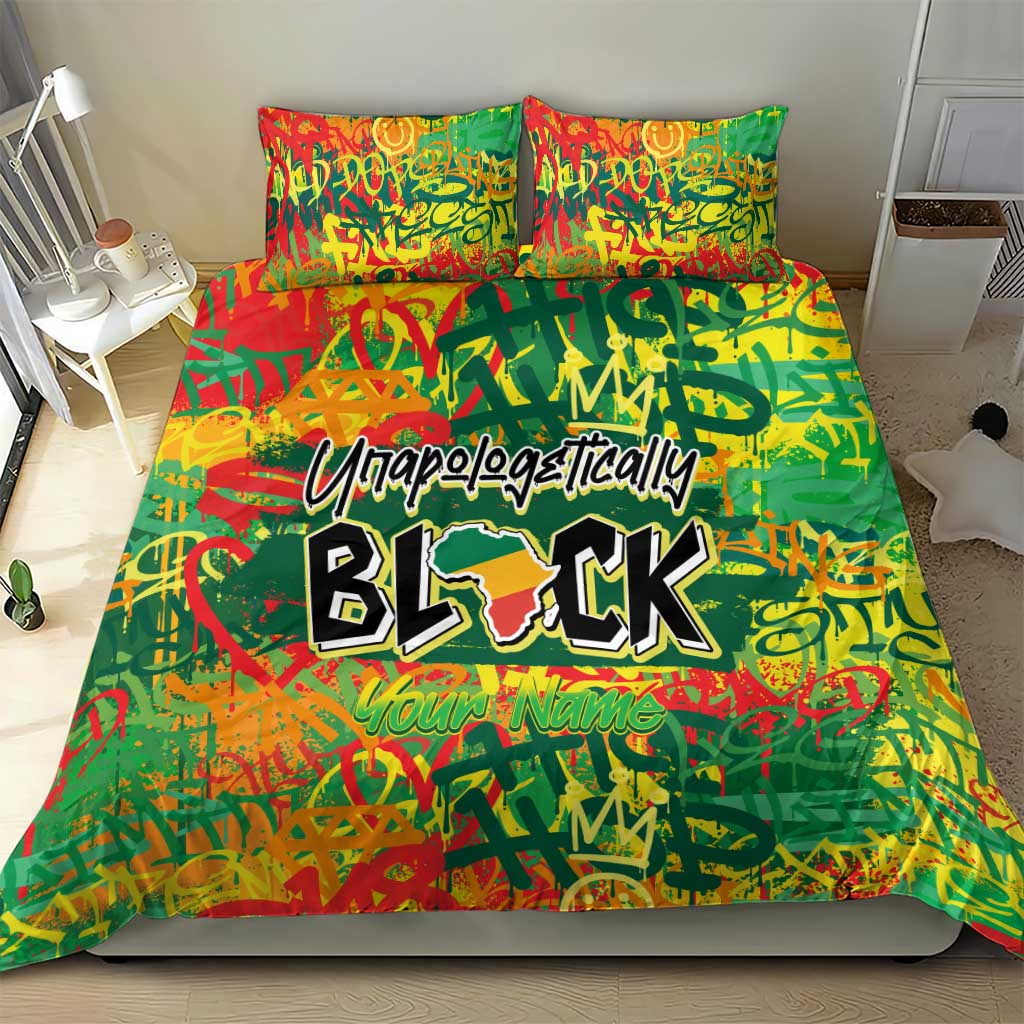 Personalized African Design Bedding Set - Unapologetically Black