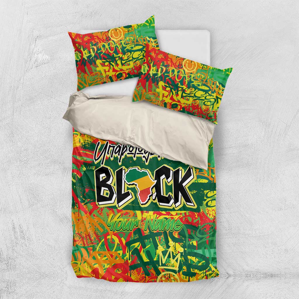 Personalized African Design Bedding Set - Unapologetically Black
