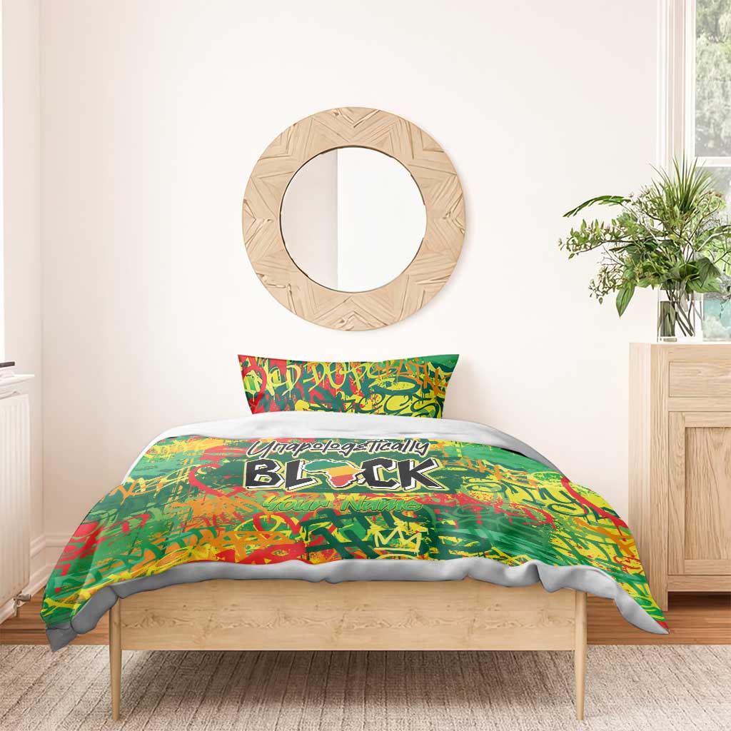 Personalized African Design Bedding Set - Unapologetically Black