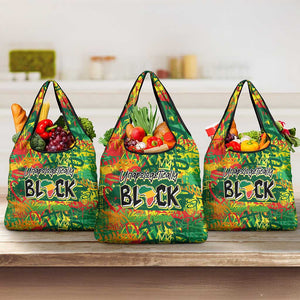 Personalized African Design Grocery Bag - Unapologetically Black