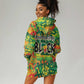 Personalized African Design Hoodie Dress - Unapologetically Black