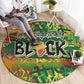 Personalized African Design Round Carpet - Unapologetically Black