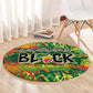 Personalized African Design Round Carpet - Unapologetically Black