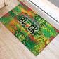 Personalized African Design Rubber Doormat - Unapologetically Black