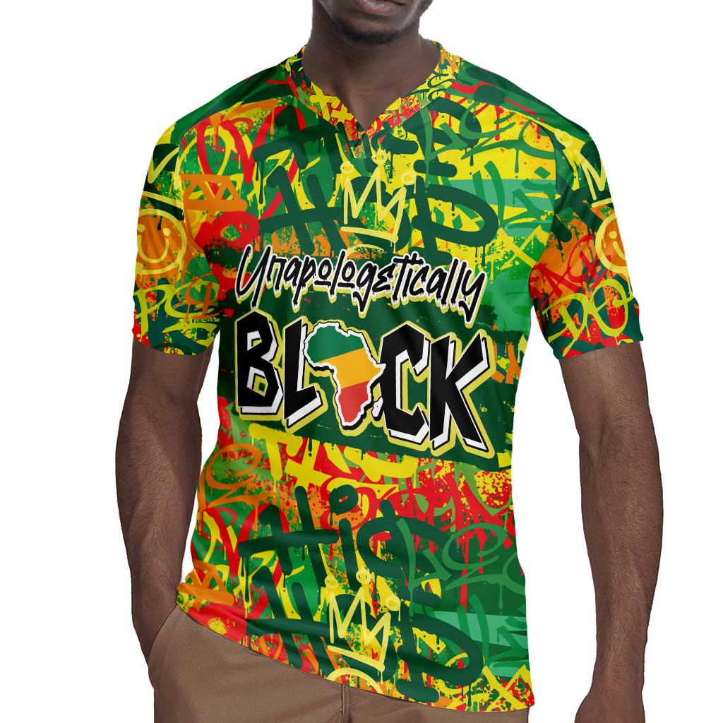 Personalized African Design Rugby Jersey - Unapologetically Black