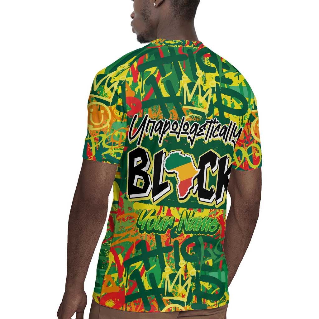 Personalized African Design Rugby Jersey - Unapologetically Black