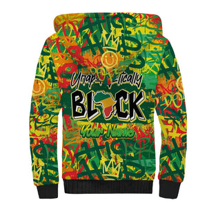 Personalized African Design Sherpa Hoodie - Unapologetically Black
