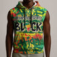 Personalized African Design Sleeveless Hoodie - Unapologetically Black - African Pride