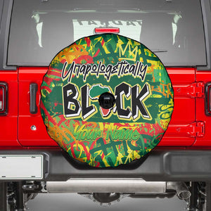 Personalized African Design Spare Tire Cover - Unapologetically Black