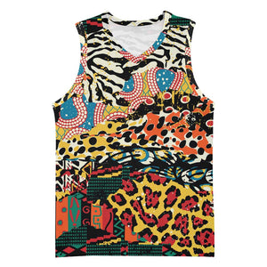 African Wildlife Basketball Jersey Animal Pattern - African Pride
