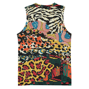 African Wildlife Basketball Jersey Animal Pattern - African Pride