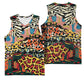 African Wildlife Basketball Jersey Animal Pattern - African Pride