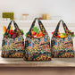 African Wildlife Grocery Bag Animal Pattern