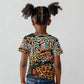 African Wildlife Kid T shirt Animal Pattern