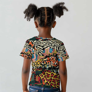 African Wildlife Kid T shirt Animal Pattern