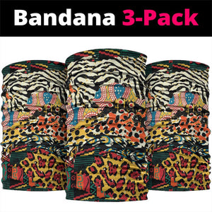 African Wildlife Neck Gaiter Animal Pattern - African Pride