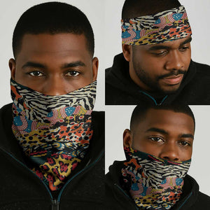 African Wildlife Neck Gaiter Animal Pattern - African Pride