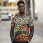 African Wildlife Polo Shirt Animal Pattern