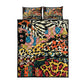 African Wildlife Quilt Bed Set Animal Pattern