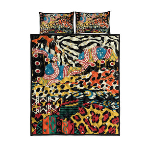 African Wildlife Quilt Bed Set Animal Pattern