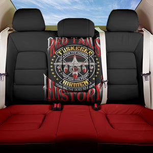 Red Tails Tuskegee Airmen Back Car Seat Cover Black History Fighter Plane Patriotic Tribute - African Pride