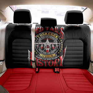 Red Tails Tuskegee Airmen Back Car Seat Cover Black History Fighter Plane Patriotic Tribute - African Pride