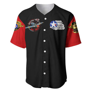 Red Tails Tuskegee Airmen Baseball Jersey Black History Fighter Plane Patriotic Tribute - African Pride