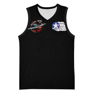 Red Tails Tuskegee Airmen Basketball Jersey Black History Fighter Plane Patriotic Tribute - African Pride