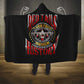 Red Tails Tuskegee Airmen Hooded Blanket Black History Fighter Plane Patriotic Tribute - African Pride