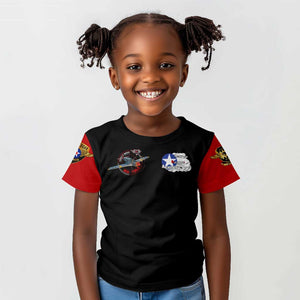 Red Tails Tuskegee Airmen Kid T shirt Black History Fighter Plane Patriotic Tribute - African Pride