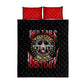 Red Tails Tuskegee Airmen Quilt Bed Set Black History Fighter Plane Patriotic Tribute - African Pride