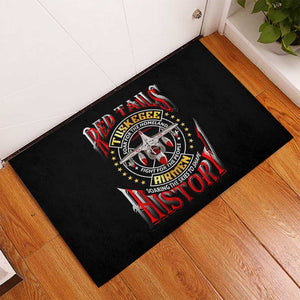 Red Tails Tuskegee Airmen Rubber Doormat Black History Fighter Plane Patriotic Tribute - African Pride