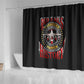 Red Tails Tuskegee Airmen Shower Curtain Black History Fighter Plane Patriotic Tribute - African Pride