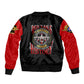 Red Tails Tuskegee Airmen Sleeve Zip Bomber Jacket Black History Fighter Plane Patriotic Tribute - African Pride
