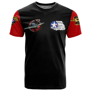 Red Tails Tuskegee Airmen T shirt Black History Fighter Plane Patriotic Tribute - African Pride