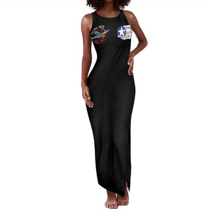 Red Tails Tuskegee Airmen Tank Maxi Dress Black History Fighter Plane Patriotic Tribute - African Pride