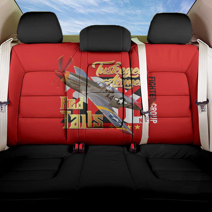 Tuskegee Red Tails Airmen Back Car Seat Cover African American WWII Fighter Pilot Legacy - African Pride
