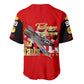 Tuskegee Red Tails Airmen Baseball Jersey African American WWII Fighter Pilot Legacy - African Pride