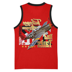 Tuskegee Red Tails Airmen Basketball Jersey African American WWII Fighter Pilot Legacy - African Pride