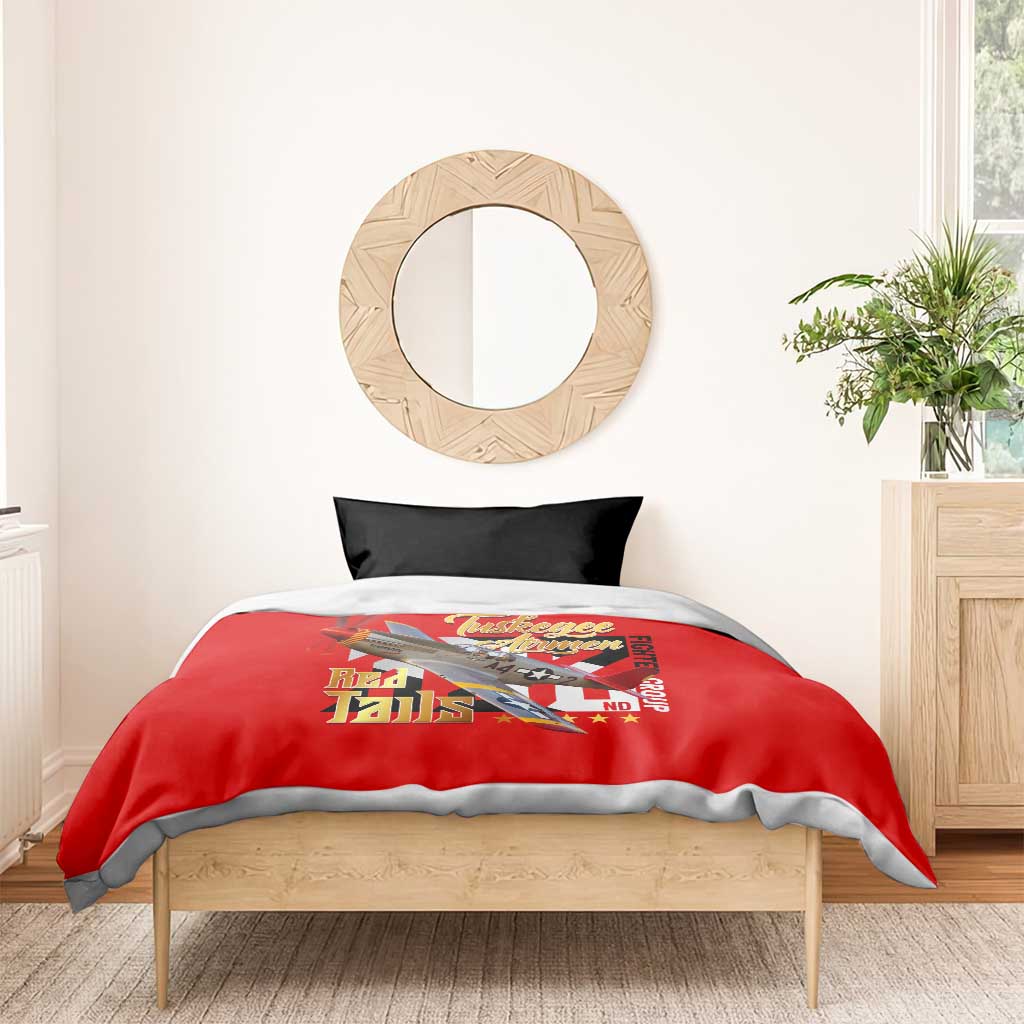 Tuskegee Red Tails Airmen Bedding Set African American WWII Fighter Pilot Legacy - African Pride