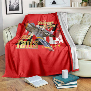 Tuskegee Red Tails Airmen Blanket African American WWII Fighter Pilot Legacy - African Pride